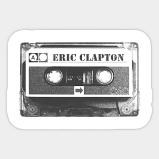 Eric Clapton - Eric Clapton Old Cassette Pencil Style Sticker